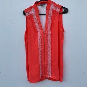 Bright pink blouse